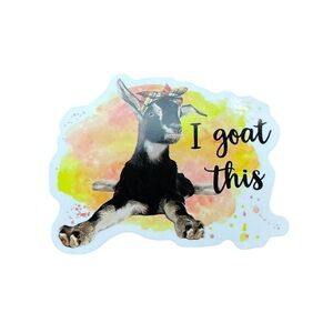 I Goat This Glossy Sticker Fun Farmlife Notebook Laptop Decor